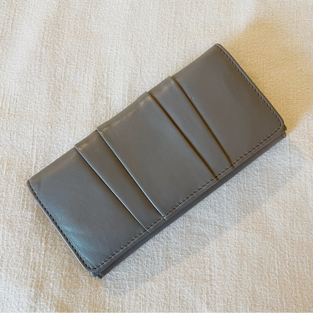 NWT Grey Leather Wallet